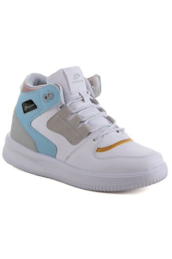 M.P. Λευκό - 222-2720 Αθλητικά παπούτσια Unisex Sneaker High Skin