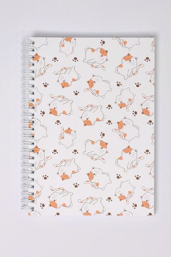 paperlab A5 Spiral Checkered Cardboard Cover Notebook