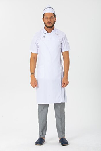 TIPTEKS White - Gingham Strap Cook Apron