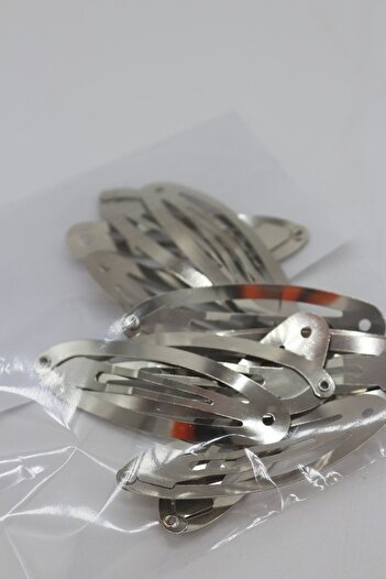 Hobimos 6 Cm Nickel Plated Snap Buckle Silver Color 10 Pieces