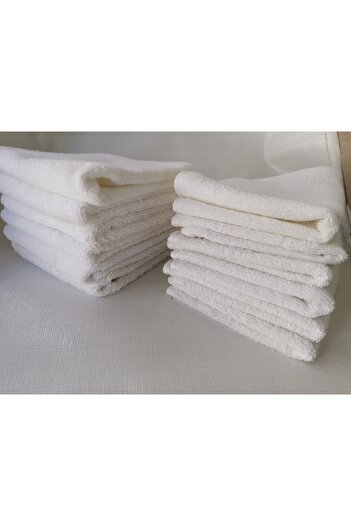 MEŞELİ TEKSTİL 12 Pieces Multi-Purpose Kitchen Hand Drying Dust Cloth Towels 30x30 Cm