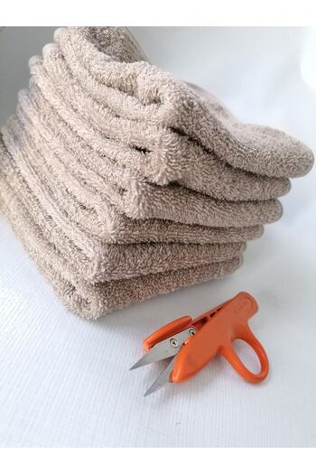 MEŞELİ TEKSTİL 6 Pieces 30x30 Kitchen Hand Towels and Drying Towels