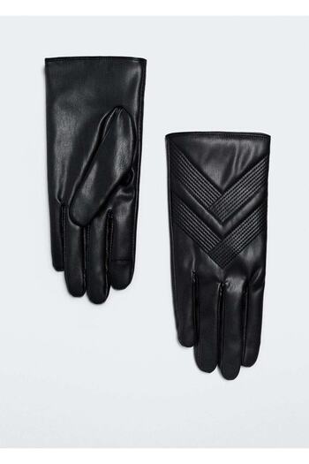 MANGO Woman Handschuhe mit Strukturmuster