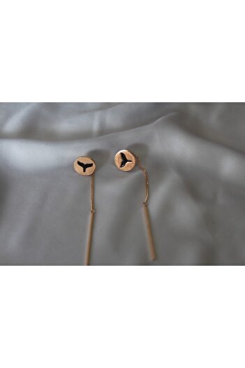 eGRAPEE Women's Hanging Rose Gold Earrings