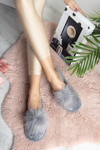 Slipcat Women's House Slippers Plush Slippers Dowry Slippers Bundle Slippers