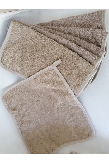 MEŞELİ TEKSTİL 6 Pieces 30x30 Kitchen Hand Towels and Drying Towels