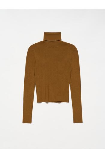 Dilvin 10225 Turtleneck Sweater-khaki