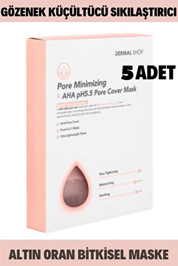 Dermal Shop Gözenek Azaltan X Aha Ph5.5 Gözenek Küçültücü Maske 25 Gr * 5 Adet