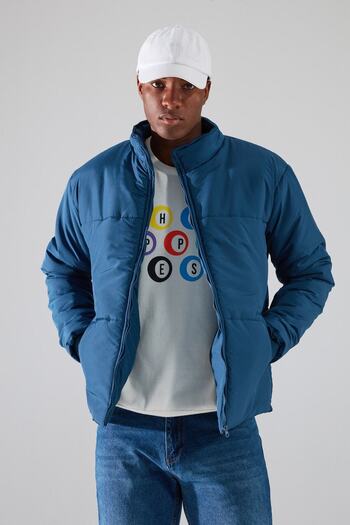 Trendyol Collection Nafukovací bunda Regular Fit v benzínové barvě s kapsami – větru a vodě odolná Tmnaw22Mo0091