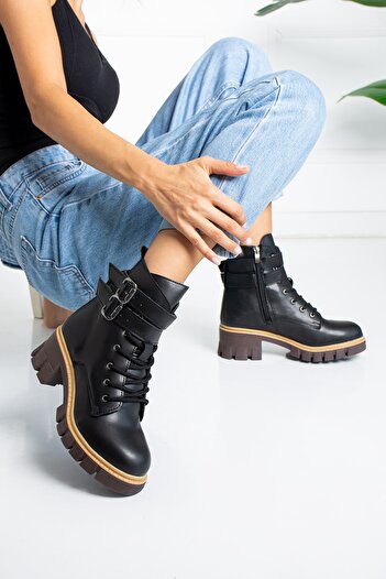 İnan Ayakkabı Women's Heeled Boots (HEEL 6 CM)