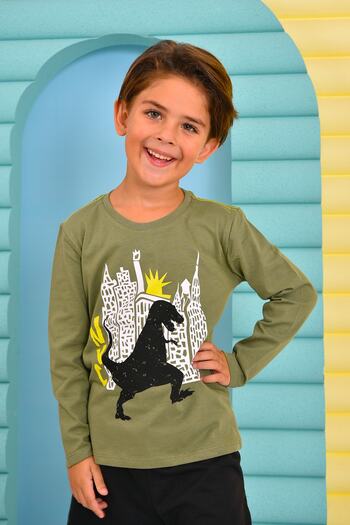 ZUZUNGA Nyc Park Khaki Boy Sweatshirt
