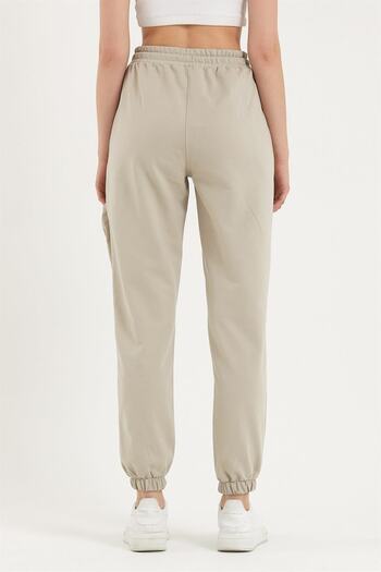 ESPİNA Gathered Cargo Pocket Sweatpants Comfortable Fit