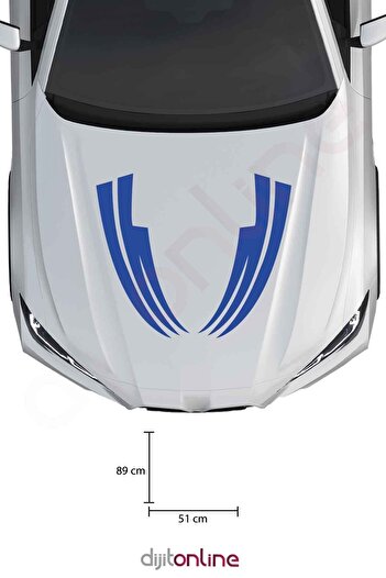 Dijitonline Tribal Kaput Şerit - Autocolant Auto - Autocolant Auto 89x51 Cm