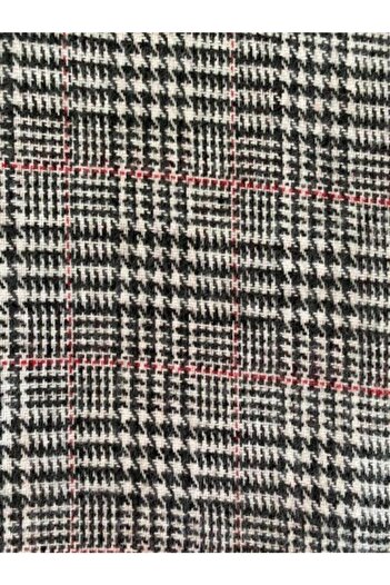 Mathilda Aksesuar Women's Red Plaid Double-Sided Soft Textured Scarf