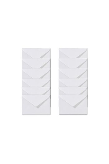 İstisna 100 Pieces White Invitation Card - Luxury Greeting Card Letter Seal Wallet, Bag Envelope, Large Capacity