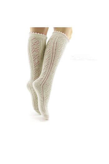 Shopiolog Lace Mesh Girls Knee Socks