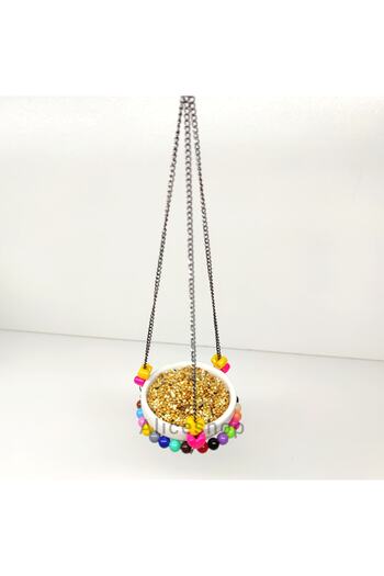 Alice Decorative Ceramic Feeder for Small Breed Birds