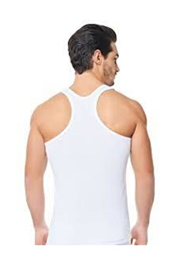 Seher Men's Ribbed Athlete Undershirt 6-pack