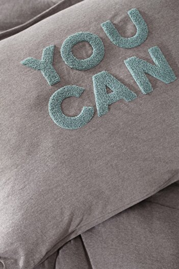 Karaca Home Motto Cotton Tek Kişilik Comfort/uyku Seti Gri