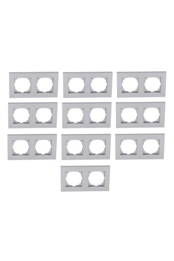 Netelsan Byobu 10 Pieces Bright Silver Double Frame