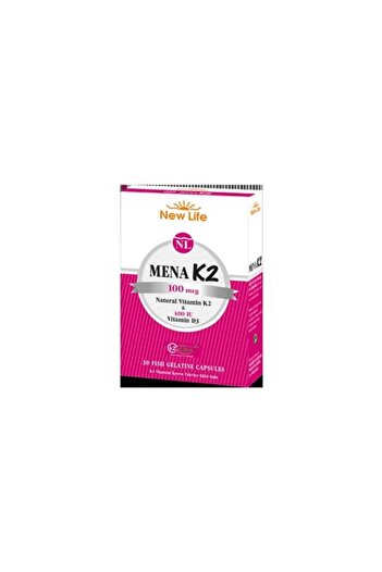 New Life Mena Vitamin K2 + D3 30 Capsule - NON-AROMATED
