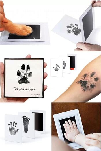TechnoSmart Pet Paw Print Set - Non-toxic, Inkless Printing Kit, Suitable for Cat Dog