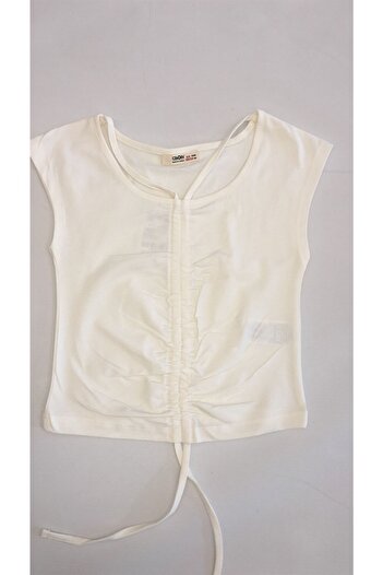 Çikoby Girl's Gathered Front Blouse