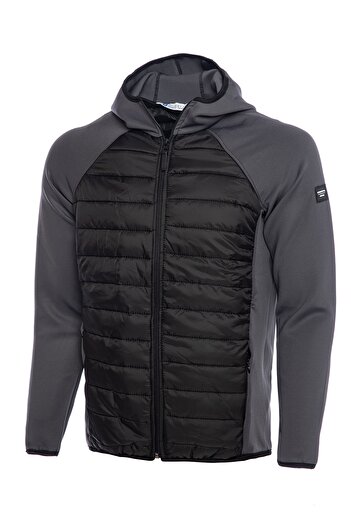 GHASSY CO. Men's Lightweight Puffer Sports Jacket with Hooded Scuba Garnish