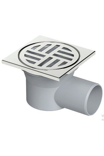 Maxiflow Paslanmaz Izgara 10*10 Ø50 Yandan Yer Süzgeci (sifon)