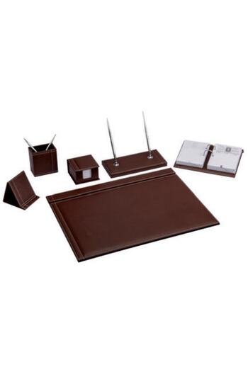 Gıpta Desk Mat Set 7 Pieces Solid Tan 7113