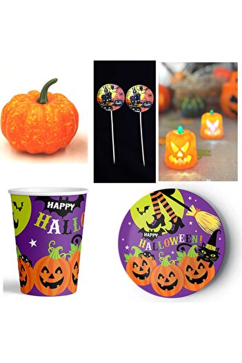 parti sürprizi Halloween 8 Person Party Set 1