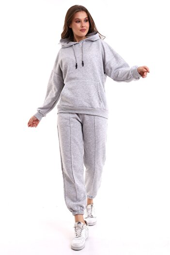 Winmoda34 Boyfriend Oversize Tracksuit Set Hooded