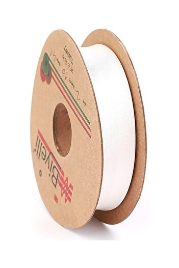 tuhafiyecimiz Σατέν Piping 2cm Πλάτος 25mt Off White