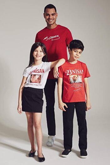 DeFacto Tricou imprimat 23 aprilie pentru fetiță