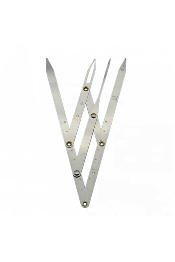 Pavone Altınoran Ruler - Silver Color - Microblading Measuring Ruler
