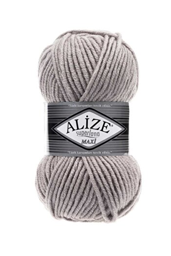 Alize Superlana Maxi Knit - Καπνός χεριών και κλωστών 652