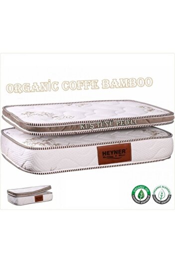 Heyner Coffee Bamboo Kuş Tüyü Pedli Ortopedik Yaylı Yatak