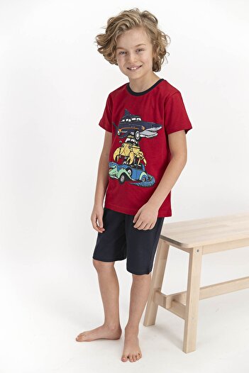 ROLY POLY Boy's Bermuda Set Red