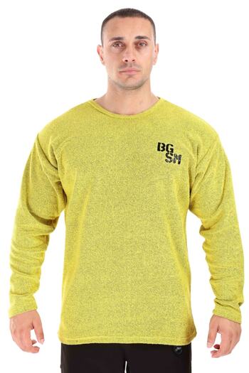 Big Sam Men's Yellow Winter, Relaxed Fit Sports Top Sweatshirt