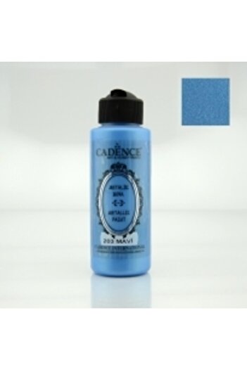 Cadence Metalik Sedefli Boya 120ml.203 Mavi