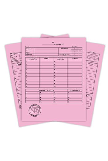 Kaya Lawyer Court Case Icra File Pink 2nd Quality Pack of 100