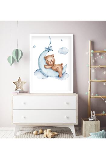 Ya&mu Painting Sets 1 Piece 33 X 44cm Large Size Wooden Framed Baby, Children's Room Painting