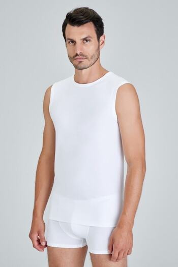 Kom Ανδρικό εσώρουχο White Zero Sleeve 2 τεμαχίων