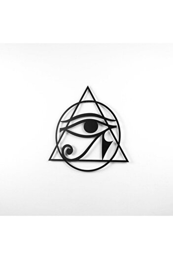 Colorfull Worlds Eye of Horus Egyptian Sacred Geometry Metal Wall Decor - Home Office Gift Wall Decoration