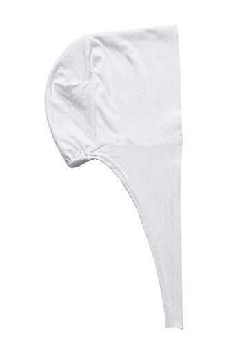 MİSS İPEK White Tied Combed Cotton Bonnet