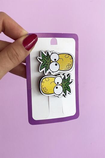TAKIŞTIR Double Pineapple Figured Children's Clamp Buckle Set