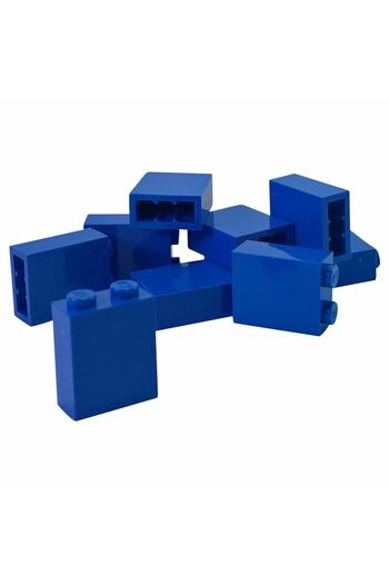 LEGO ملحق مخصص Moc Creator Brick 1 × 2 × 2 طوب أزرق سيتم إرسال 4 قطع