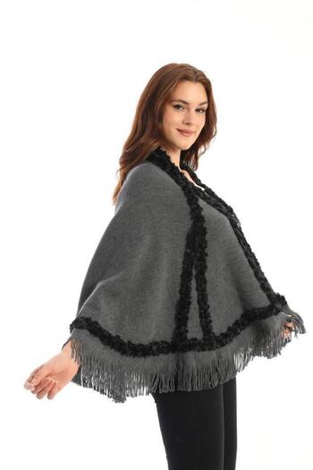 ARMİZA Women's Winter Poncho (There Very Soft and Warm)