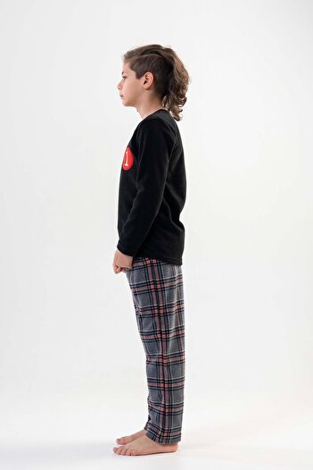 VİENETTA Boy's Black Pajama Set201051-0217