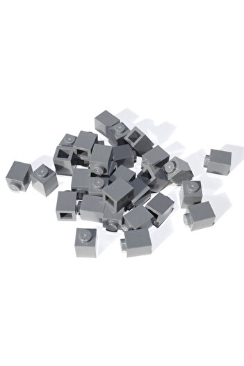 LEGO Moc Creator 1 × 1 طوب رمادي داكن - سيتم إرسال 8 ملحقات